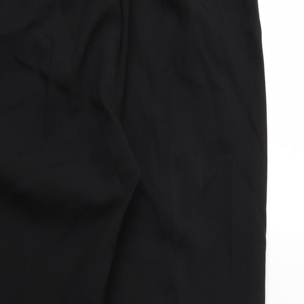 Womens UK Size 14 Preworn Regular Fit  Black Trousers