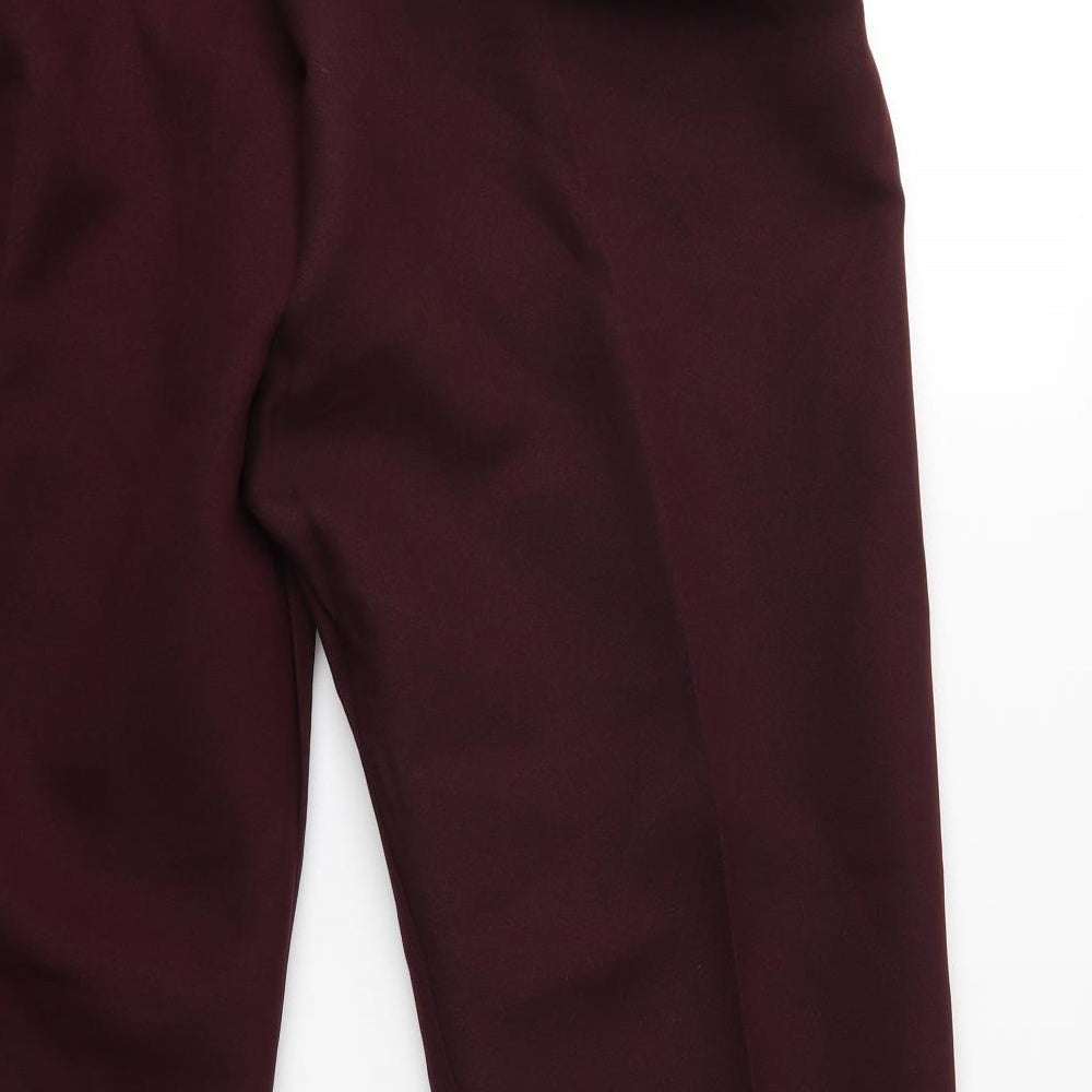 Womens UK Size 20 Preworn Regular Fit  Purple Trousers