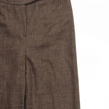 Dunnes Stores Womens Brown   Trousers  Size 12 L27 in