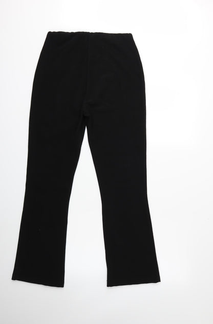 Womens UK Size 12 Preworn Regular Fit  Black Trousers