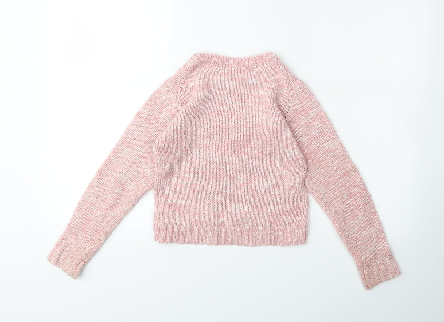 BlueZoo Boys Pink  Knit Pullover Jumper Size 5 Years