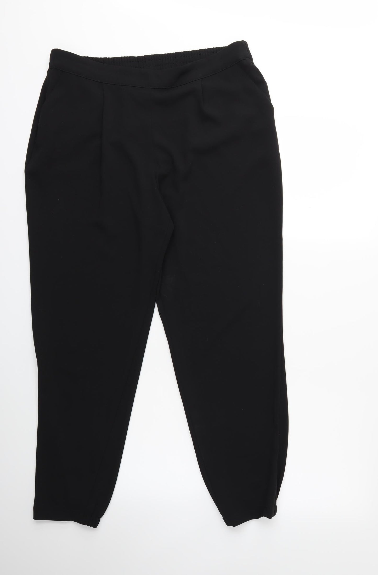 Womens UK Size 34 in Marks and Spencer Regular Fit  Black Trousers