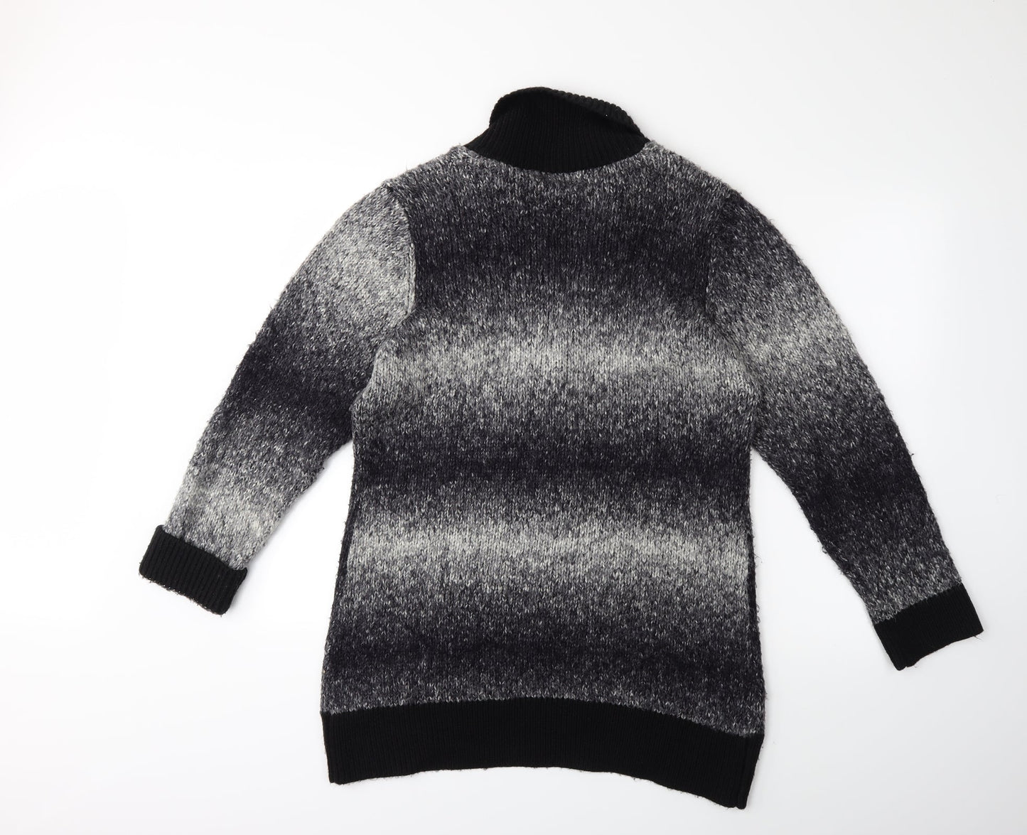 Bonmarché Womens Grey  Knit Cardigan Jumper Size M