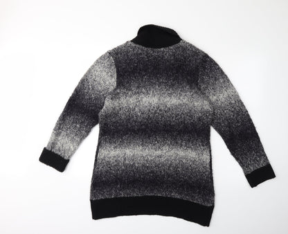 Bonmarché Womens Grey  Knit Cardigan Jumper Size M