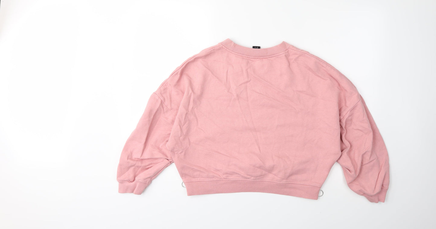 Lindex Womens Pink   Pullover Sweatshirt Size M