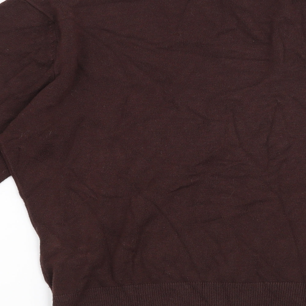AMARANTO Womens Brown   Pullover Jumper Size 14