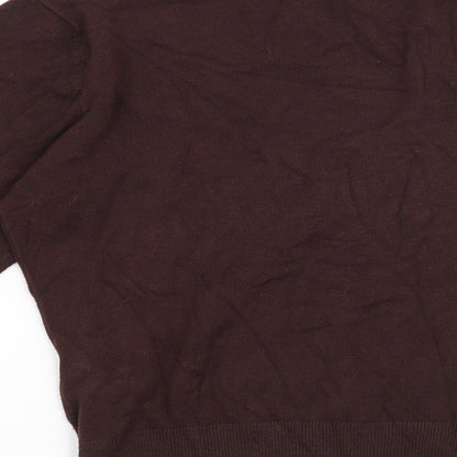 AMARANTO Womens Brown   Pullover Jumper Size 14