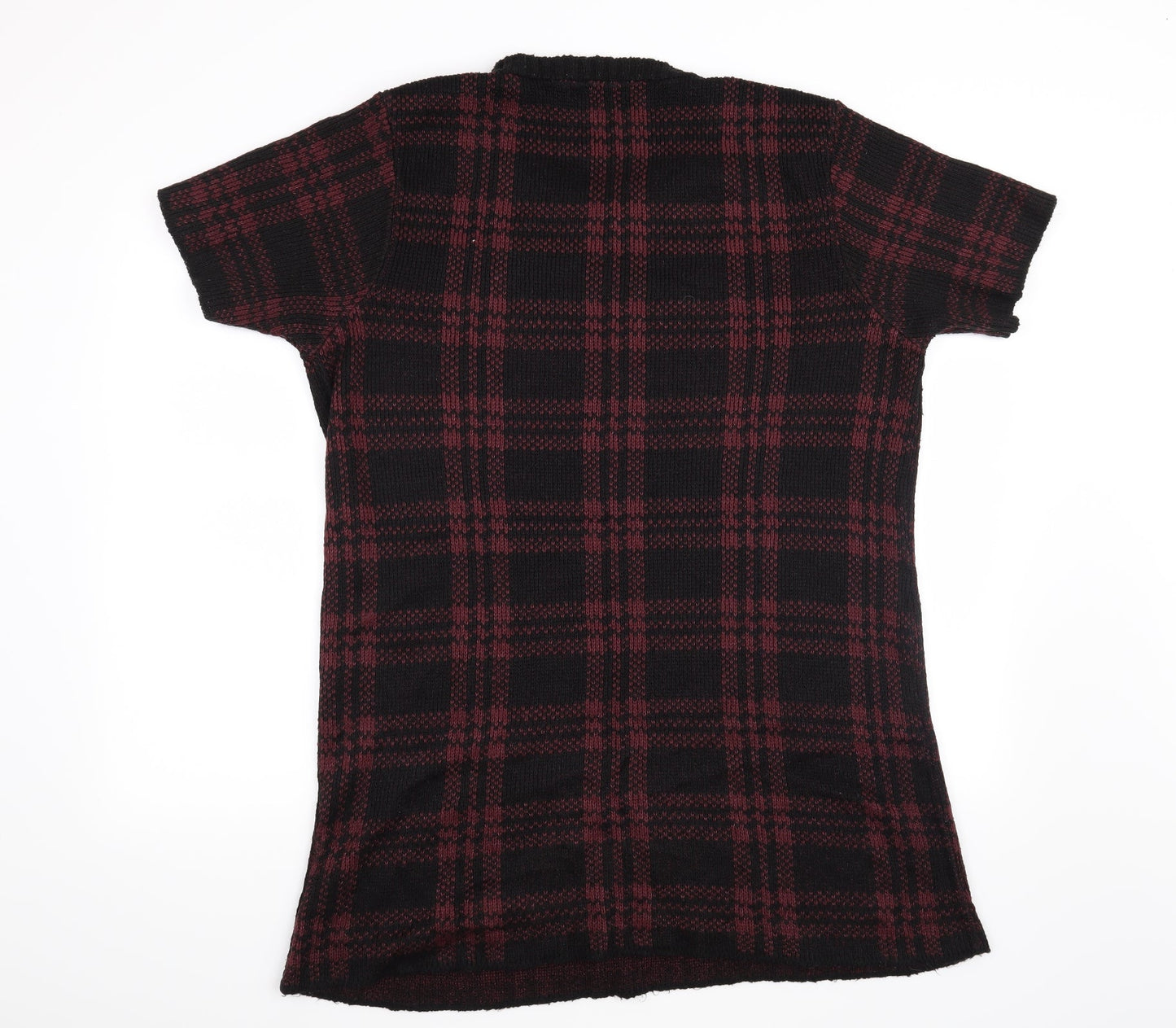 Select Womens Red Check  Pullover Jumper Size 14