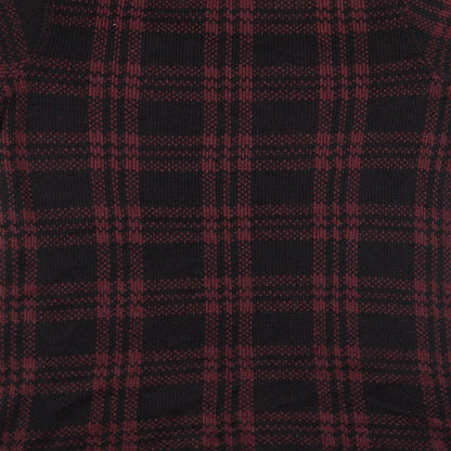 Select Womens Red Check  Pullover Jumper Size 14
