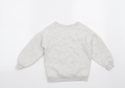 TU Girls Grey   Pullover Sweatshirt Size 7 Years  - La Vie Est Belle