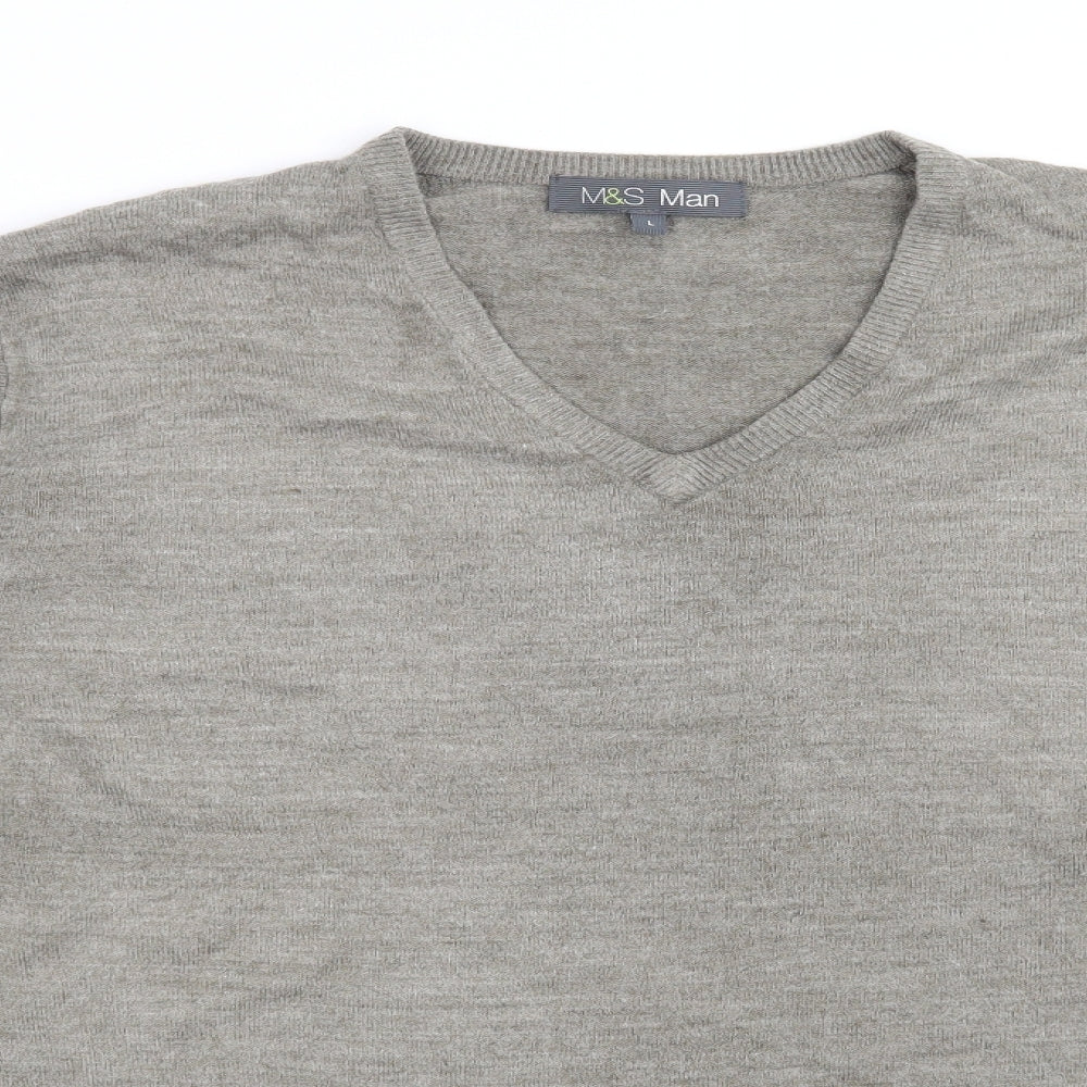 Marks and Spencer Mens Green   Pullover Jumper Size L