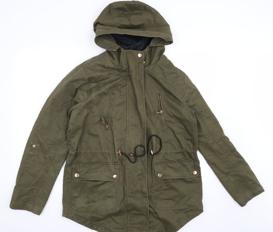 Papaya Womens Green   Overcoat Coat Size 12