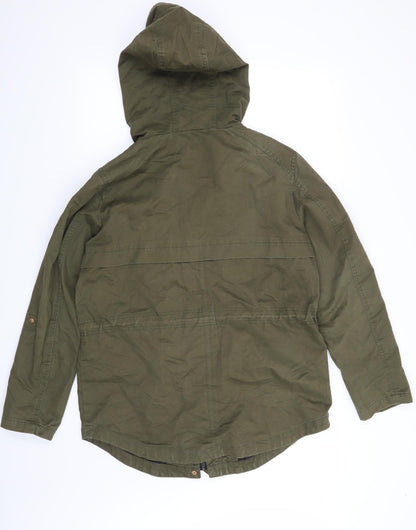 Papaya Womens Green   Overcoat Coat Size 12