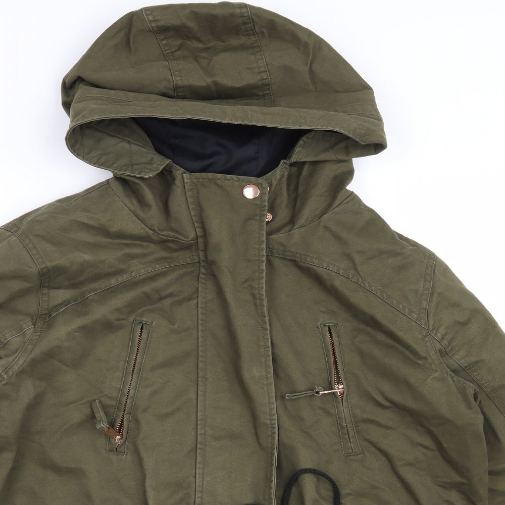 Papaya Womens Green   Overcoat Coat Size 12