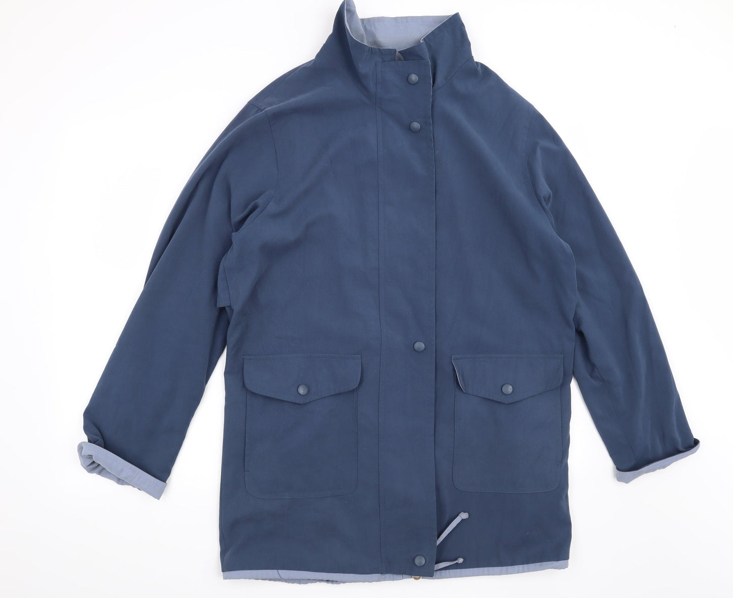 Womens UK Size 14 BHS Blue Overcoat
