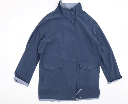 Womens UK Size 14 BHS Blue Overcoat