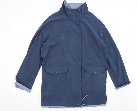 Womens UK Size 14 BHS Blue Overcoat