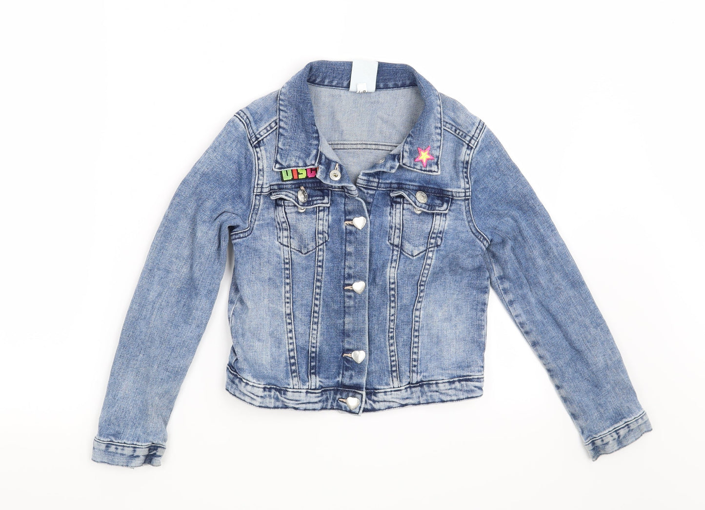 &denim Girls Blue   Jacket  Size 8 Years  - Disco