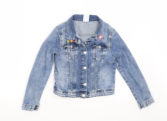 &denim Girls Blue   Jacket  Size 8 Years  - Disco