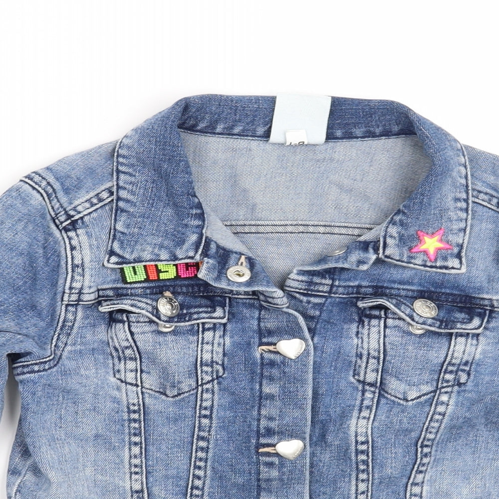 &denim Girls Blue   Jacket  Size 8 Years  - Disco