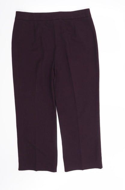 Isle Womens Purple   Trousers  Size 14 L26 in