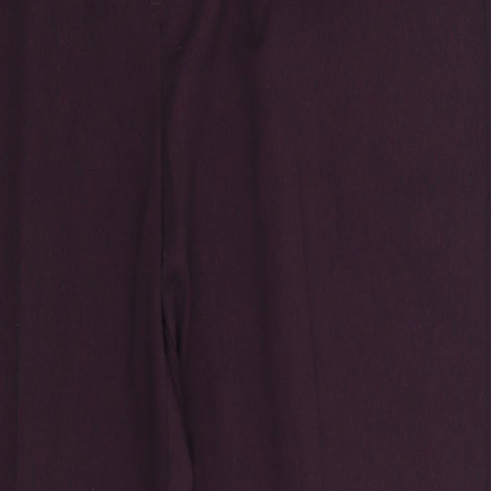 Isle Womens Purple   Trousers  Size 14 L26 in