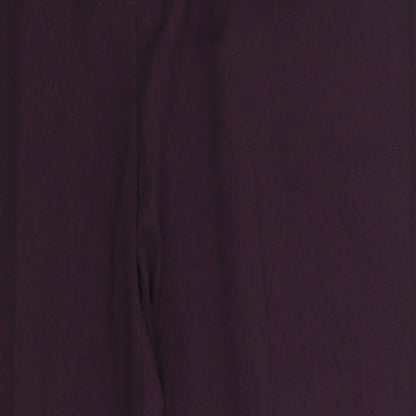 Isle Womens Purple   Trousers  Size 14 L26 in