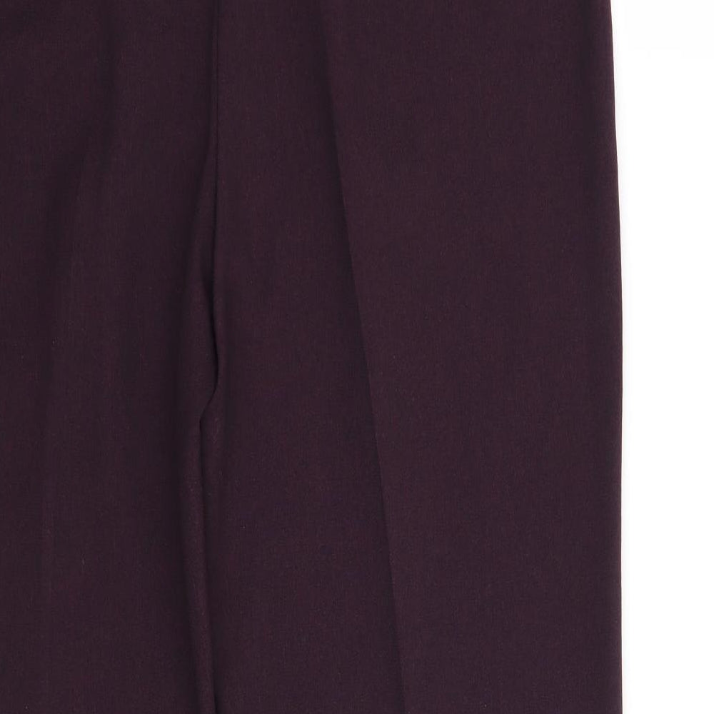 Isle Womens Purple   Trousers  Size 14 L26 in