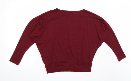 Wallis Womens Red   Pullover Jumper Size 10