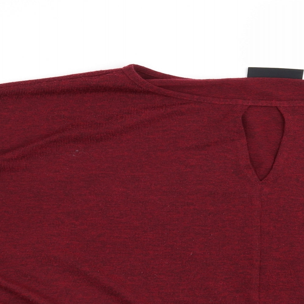 Wallis Womens Red   Pullover Jumper Size 10