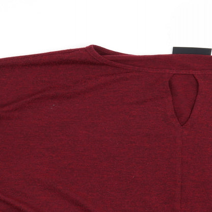 Wallis Womens Red   Pullover Jumper Size 10