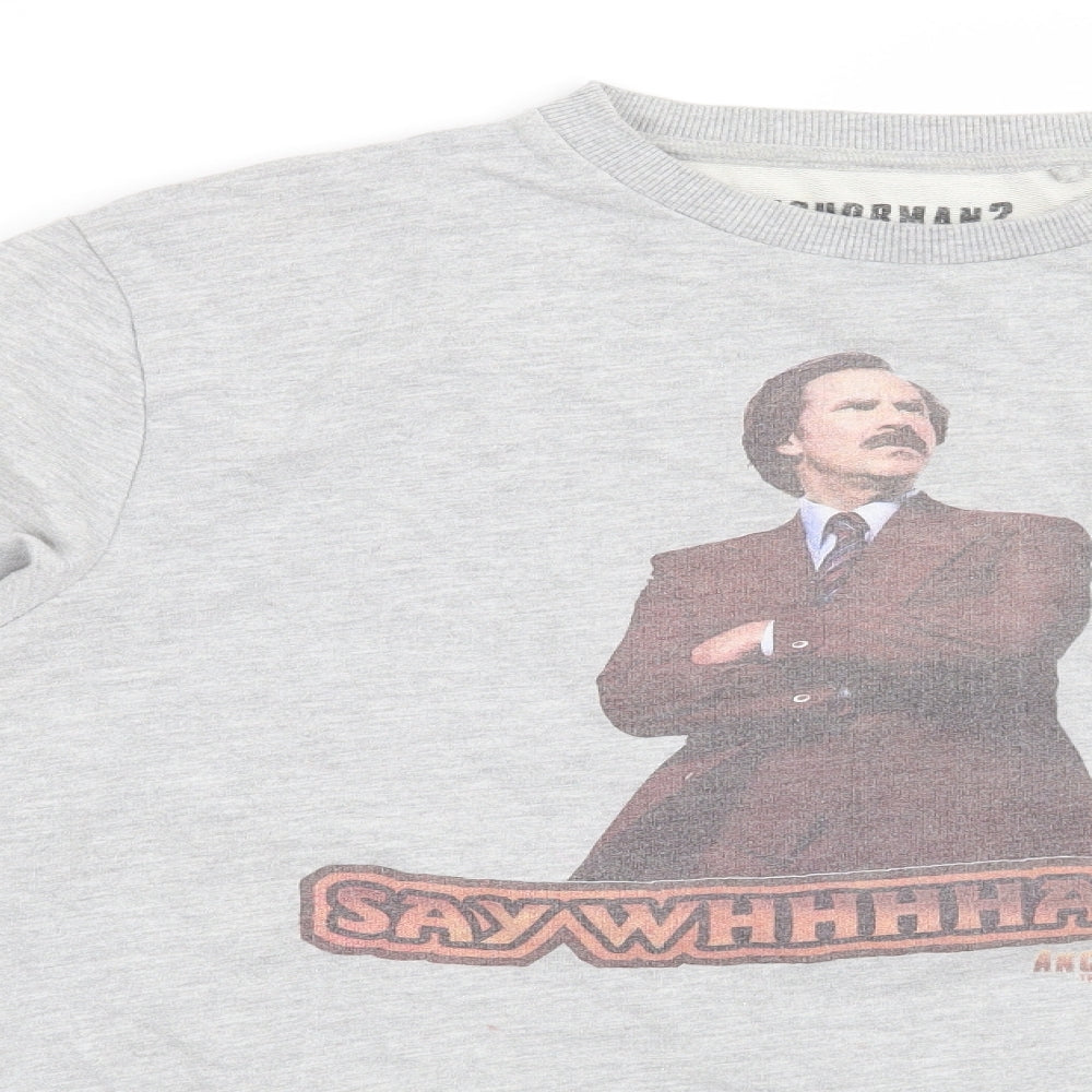 Mens UK Size M Cedar Wood State Grey Pullover Sweatshirt