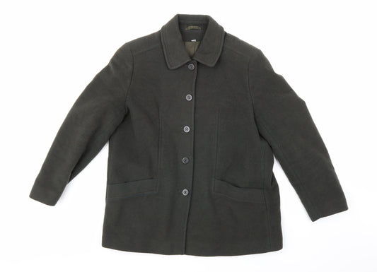 Womens UK Size 12 Preworn Green Jacket