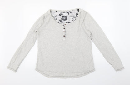 Womens UK Size 14 NEXT Grey Basic T-Shirt