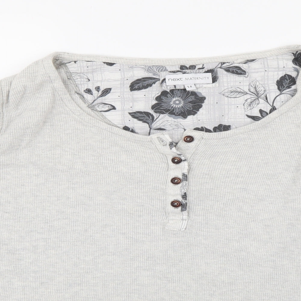 Womens UK Size 14 NEXT Grey Basic T-Shirt