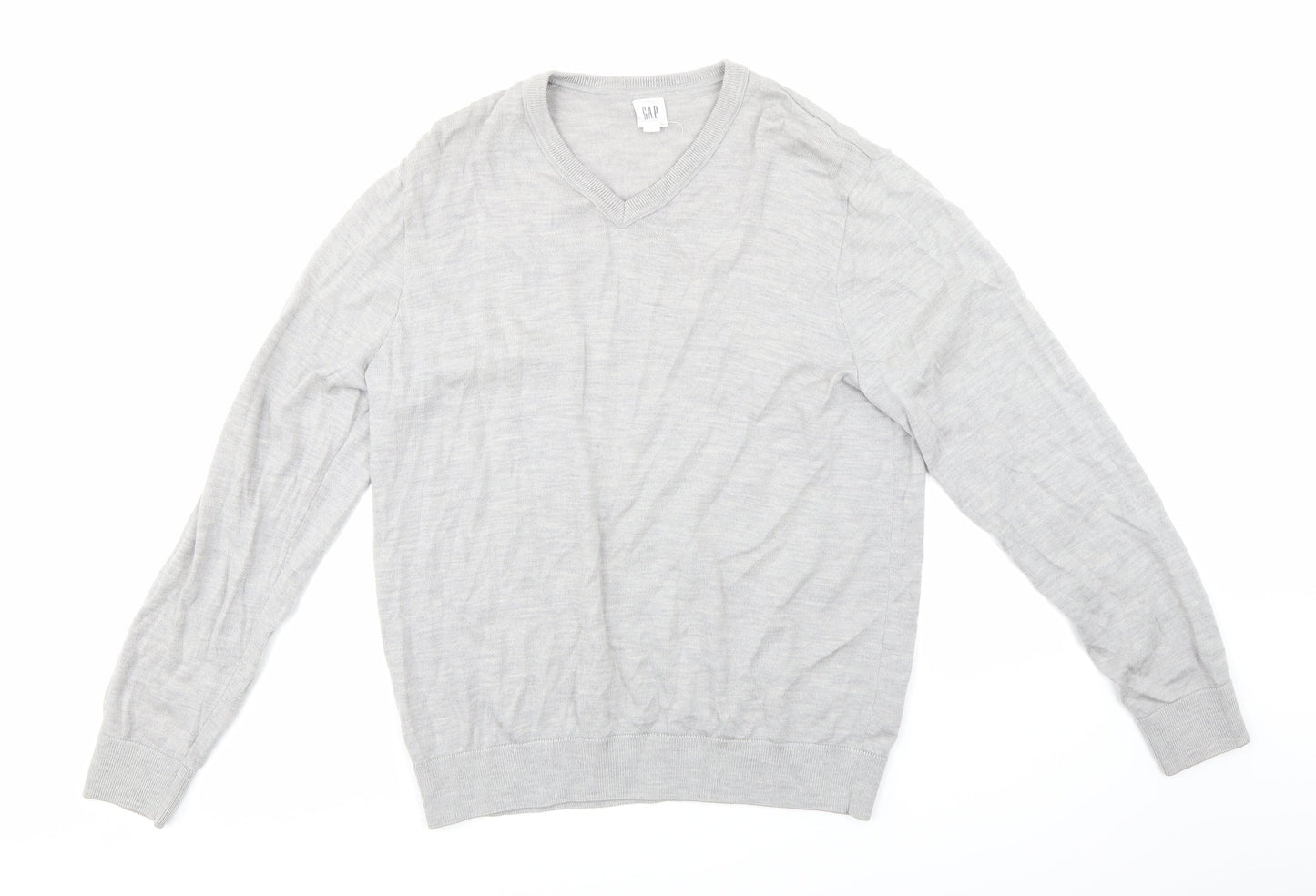 Gap Mens Grey  Knit Pullover Jumper Size L