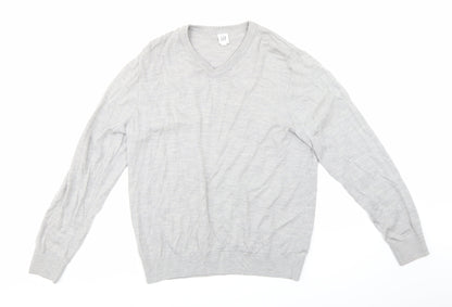 Gap Mens Grey  Knit Pullover Jumper Size L
