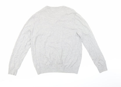 Gap Mens Grey  Knit Pullover Jumper Size L