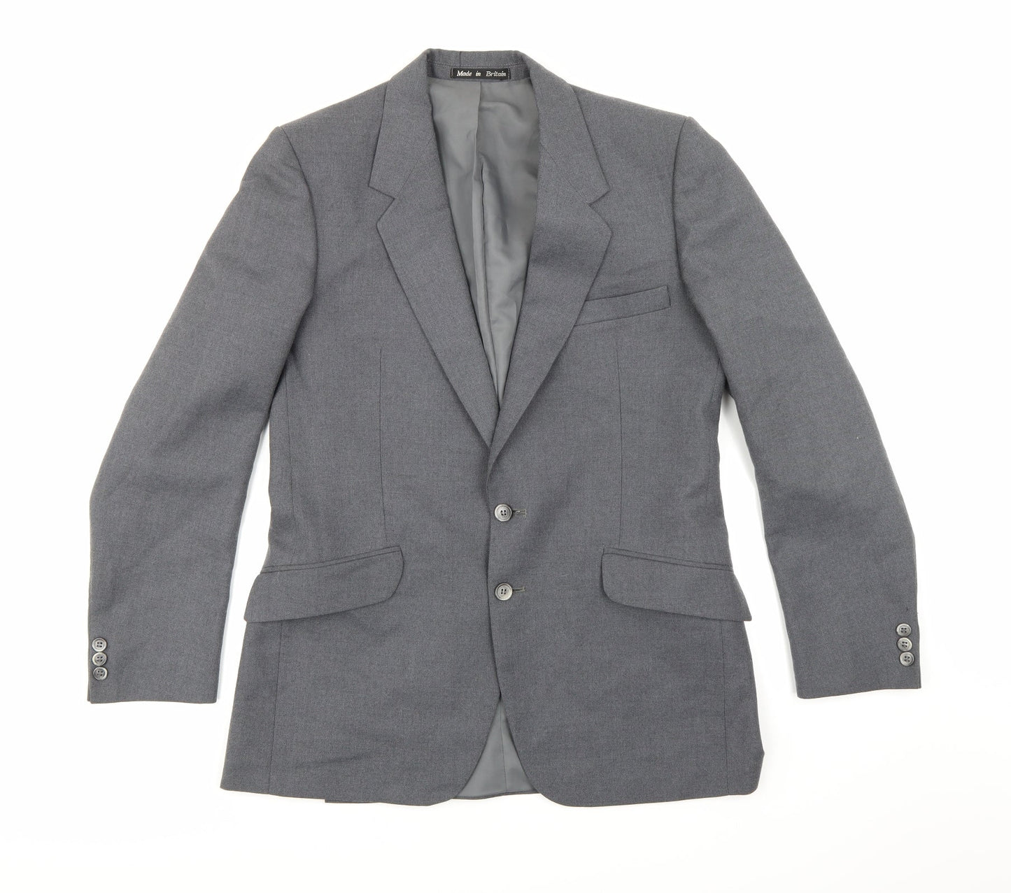 Mens UK Size 38 Brook Taverner Regular Grey Suit Jacket