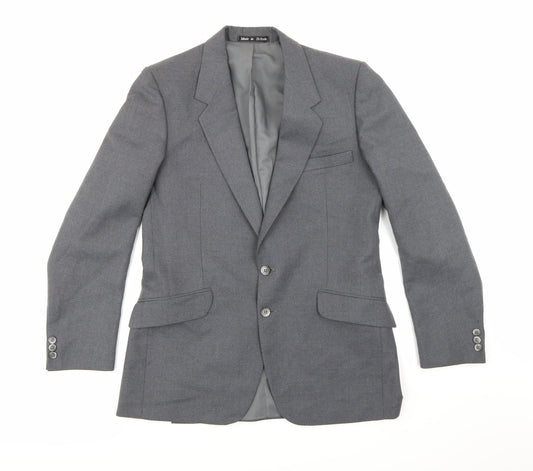 Mens UK Size 38 Brook Taverner Regular Grey Suit Jacket