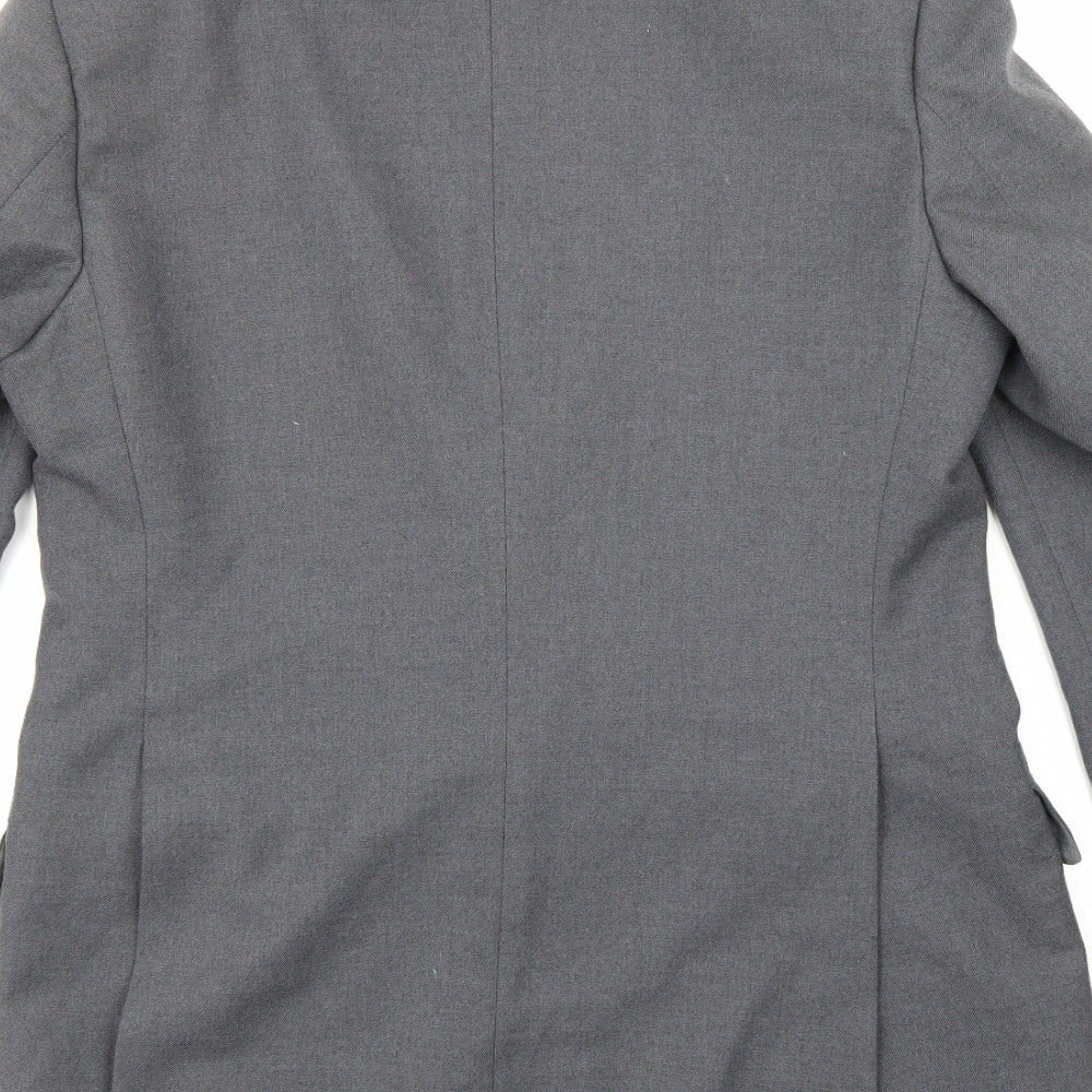 Mens UK Size 38 Brook Taverner Regular Grey Suit Jacket