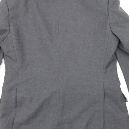 Mens UK Size 38 Brook Taverner Regular Grey Suit Jacket