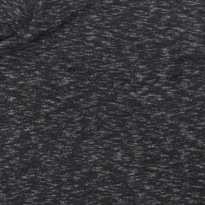 Womens UK Size S Sparkle & Fade Grey Basic T-Shirt