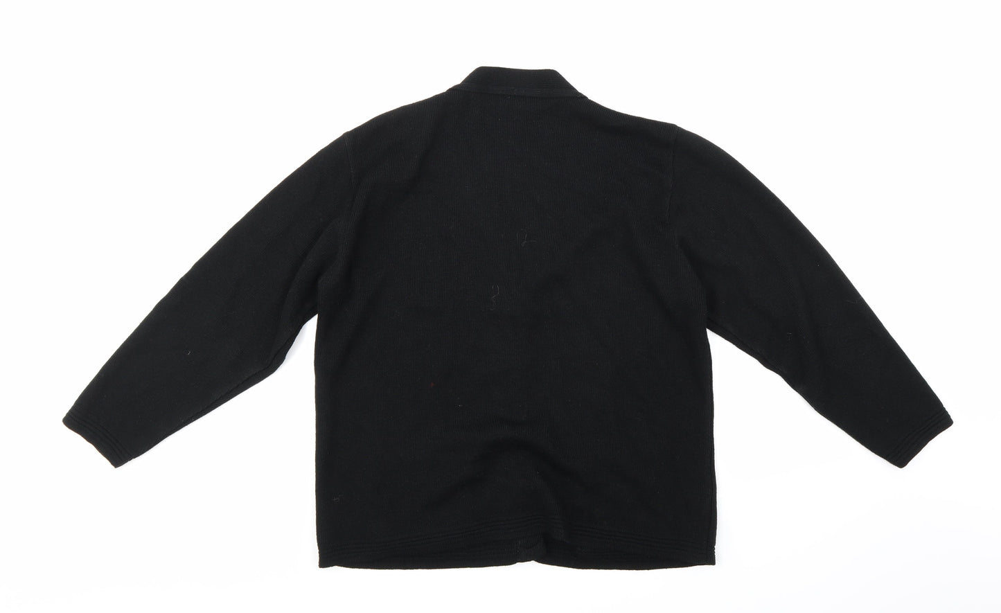 Jennifer Womens Black  Knit Cardigan Jumper Size M