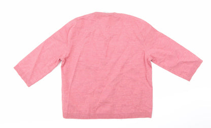 Ste Je Annlla Womens Pink   Pullover Jumper Size 14