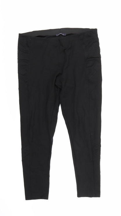 Womens UK Size 16 Marks and Spencer Regular Fit  Black Trousers