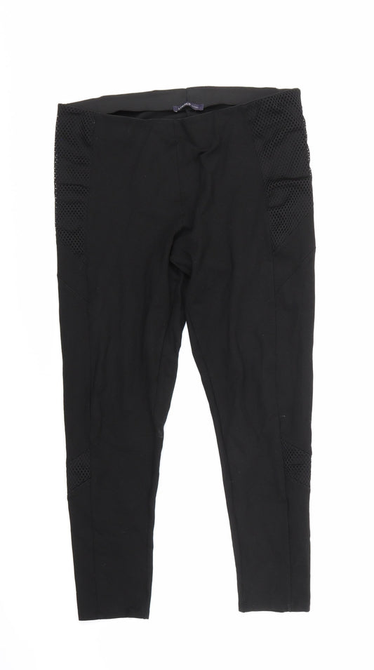Womens UK Size 16 Marks and Spencer Regular Fit  Black Trousers
