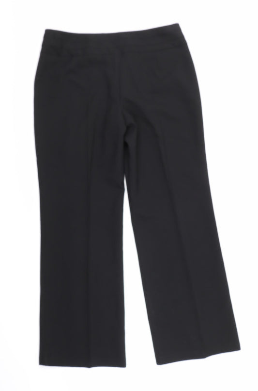 Womens UK Size 14 Marks and Spencer Regular Fit  Black Trousers