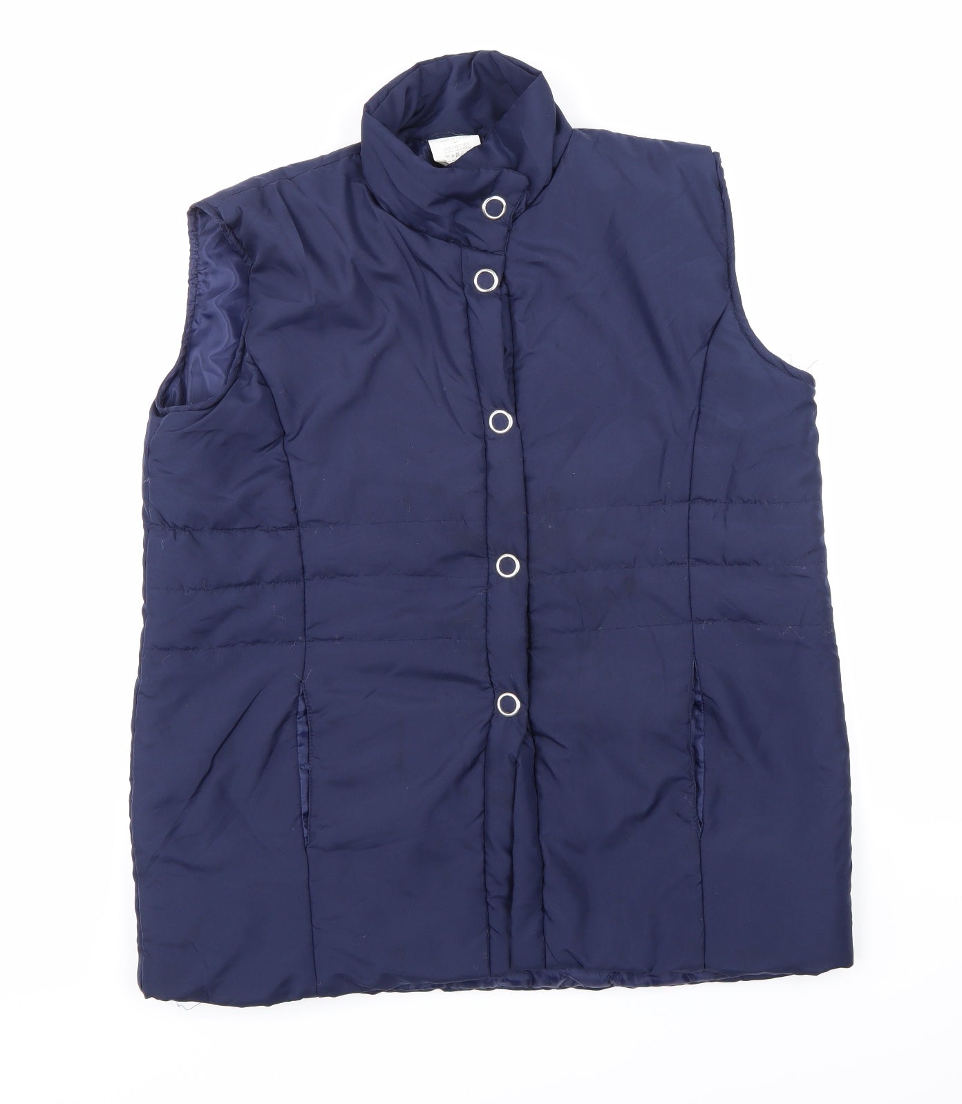 Womens UK Size M Anne De Lancay Blue Gilet