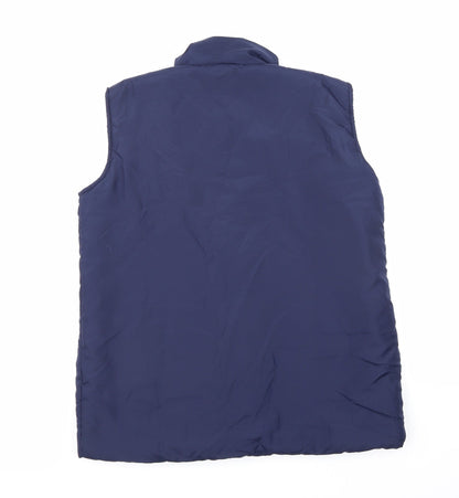 Womens UK Size M Anne De Lancay Blue Gilet